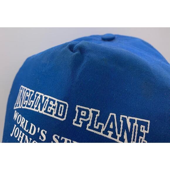 Vintage Johnstown Inclined Plane PA SnapBack blue Hat baseball Cap Trucker New! - Picture 4 of 11